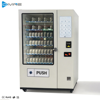 Distributeur automatique de snacks grande taille, entièrement automatique, à monnayeur, vente en gros, machine à boissons gazeuses avec écran tactile 21,5 pouces