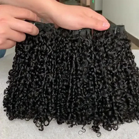 Offre Spéciale Extensions de Cheveux Humains Vierges Bruts Birmans Bouclés, Grade 12A Super Double Drawn, Boucles Pixie Alignées Cuticules – Fournisseur