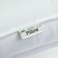 Oreiller en duvet de canard de qualité supérieure, résistant à l'humidité, certifié CE, avec matériau extérieur personnalisé, couleur unie, pour utilisation dans les hôtels 5 étoiles