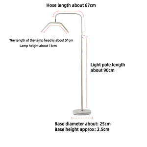 Lampe de sol professionnelle à LED pour salon de beauté, avec support réglable en hauteur, lumière demi-lune pour cils, salon de beauté - Product Image 4