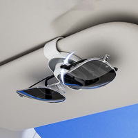 Clip de lunettes pour pare-soleil en ABS et acier inoxydable, organisateur de lunettes de soleil, cartes et billets pour pare-soleil de voiture, ouverture par pression, pour BMW Toyota Honda