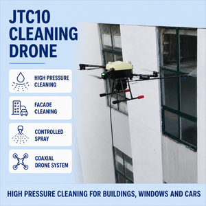 Dron de Limpieza Profesional con Chorro de Agua a Alta Presión, Sistema de Limpieza de Fachadas de Edificios UAV para Proyectos de Torres de Oficinas - Product Image 1