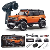 Hstar R22 1:12 Camionnette RC tout-terrain 4x4 à commande radio 2,4 GHz entièrement proportionnelle, 3 vitesses, engrenages métalliques, lumières LED