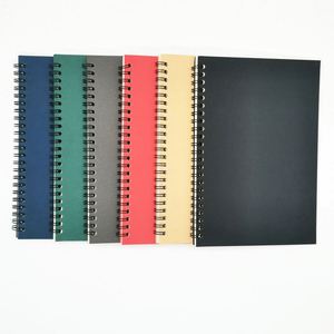 Carnet à spirales en papier kraft format A5, imprimé, 80 feuilles lignées, pages à pois, pages vierges, options de logo personnalisé, idéal pour un cadeau - Product Image 1