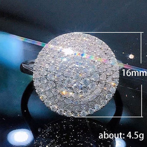 Anello a disco rotondo da donna, accessorio semplice ed elegante per l'uso quotidiano - Product Image 5