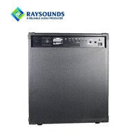 Amplificador de sonido para guitarra eléctrica y bajo de 15 pulgadas y 200W, combo con amplificador y estuche para guitarra