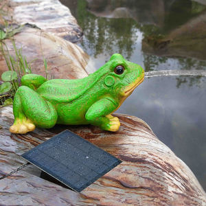 Extérieur Résine Grenouille Animal Jardin Eau Caractéristiques Cour <span class=keywords><strong>Balcon</strong></span> Ornement <span class=keywords><strong>solaire</strong></span> cascade <span class=keywords><strong>fontaine</strong></span> - Product Image 1