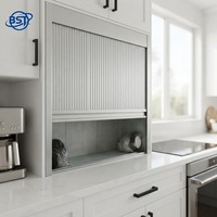 Porte Tambour en PVC et ABS, Lames de Volet Roulant Coulissant, pour Armoire de Cuisine et Placard