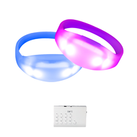 Bracelet LED lumineux en silicone, vente chaude, pour fête et concert, vente en gros