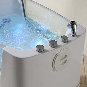 Moderno Freestanding Pet Spa vasca da bagno con ozono Spa vasca da bagno per cani funzione di bolle d'aria per la pulizia degli animali domestici - Product Image 5
