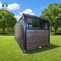 Conteneur pliable en acier de 20 pieds à installation rapide, maison préfabriquée, mini-dortoir mobile moderne temporaire pour hôtel