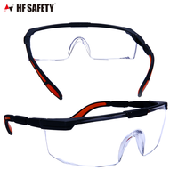 Lunettes de protection personnalisées en PC noir Lentille haute résistance optique Protection UV 100% Lunettes de sécurité pour la protection personnelle