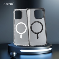 Coque de téléphone magnétique antichoc X-ONE Dropguard Pro hybride TPU PC transparente cristalline pour iPhone 17 16 15 Pro Max, anti-jaunissement