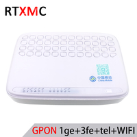 Modem Router Wifi Fiber Home GPON ONU ONT FTTH HGU dengan Perangkat Lunak Bahasa Inggris 1GE+3FE+1TEL+USB+WIFI Peralatan Jaringan Telekomunikasi