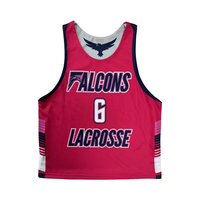 Vente en gros de pinnies de crosse en maille réversible à double impression pour femmes maillot de crosse en maille pour vêtements de sport par sublimation à sec