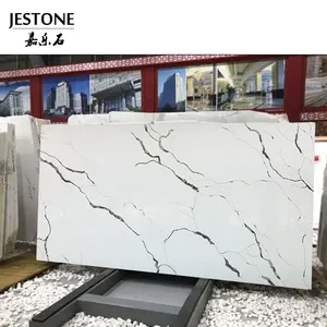 Slabs for Countertops Marble Stone Quartz Stone Natural Good Price Black White Kitchen Custom CE Modern Kitchen Quartz Work Top