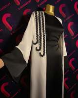 Robe élégante pour l'Aïd 2026, Abaya noire au design unique, manches brodées, cape, Abaya pure, robe musulmane pour femmes, Jalabiya