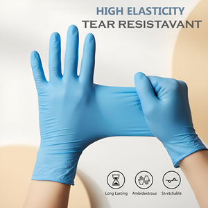 Guantes Nitrilo Cleaning Washing Oil Resistant Waterproof Gloves Nitrile Powder Free Disposable Blue Nitrile Gloves - Product Image 3