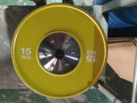 Plaque de poids en caoutchouc de 2 pouces à code couleur, plaques d'entraînement couleur 2.0, plaque de poids avec moyeu d'insertion en acier inoxydable