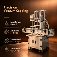 Machine de capsulage électrique automatique à ligne droite haute productivité pour bouteilles en plastique – Capsuleuse de bureau/compacte pour petites séries