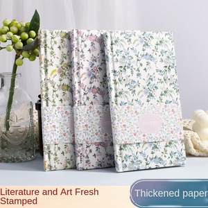 Bìa Cứng Sinh Viên Hoa Vải Đầy Đủ Trống Lõi Máy Tính Xách Tay Du Lịch Tem Tay Cuốn Sách Vải Bìa Tạp Chí Notepad Cho Món Quà Kỳ Nghỉ - Product Image 2