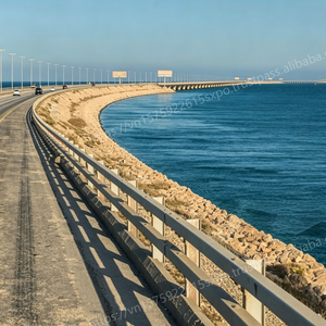 Barra de Protección para Puentes de Acero Corrugado Galvanizado de Alta Resistencia, Poste en U de Acero Q345, Poste en C Personalizado OEM, Juego de Pernos con Certificación ISO 9001 - Product Image 4