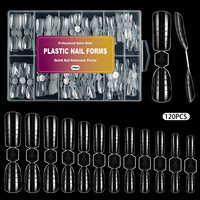 Extensions d'ongles en gel souple transparent pré-conçues pour nail art français, faux ongles réutilisables, pointes d'ongles