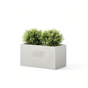 Pot de fleurs carré Ella Mgo, design moderne minimaliste, jardinière durable pour usage extérieur - Product Image 1