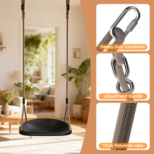 Ropecube & tiêm đu Seat với Polyester Rope Heavy Duty 400lbs công suất có thể điều chỉnh sân chơi ngoài trời Vườn đu - Product Image 2