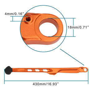 GOOFIT Béquille universelle CNC <span class=keywords><strong>pour</strong></span> <span class=keywords><strong>moto</strong></span> <span class=keywords><strong>Support</strong></span> de trépied ajustable <span class=keywords><strong>pour</strong></span> scooter à moteur Béquille latérale modifiée <span class=keywords><strong>pour</strong></span> <span class=keywords><strong>moto</strong></span> - Product Image 2