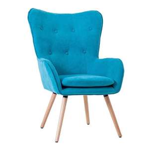 Phòng khách sang trọng giữa thế kỷ ghế cánh tay thoải mái cánh trở lại giọng ghế bốn góc chân gỗ nhung ghế bành - Product Image 3