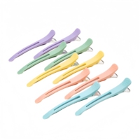 Pinces à cheveux colorées sans couture, pinces crocodile professionnelles pour salon, pinces à cheveux en plastique, clips pour perruques, accessoires de coupe et de séparation de cheveux