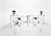Flacon diffuseur en verre cylindrique transparent de luxe 130ml 150ml 180ml 200ml, conteneur vide pour parfum, aromathérapie, flacon de parfum