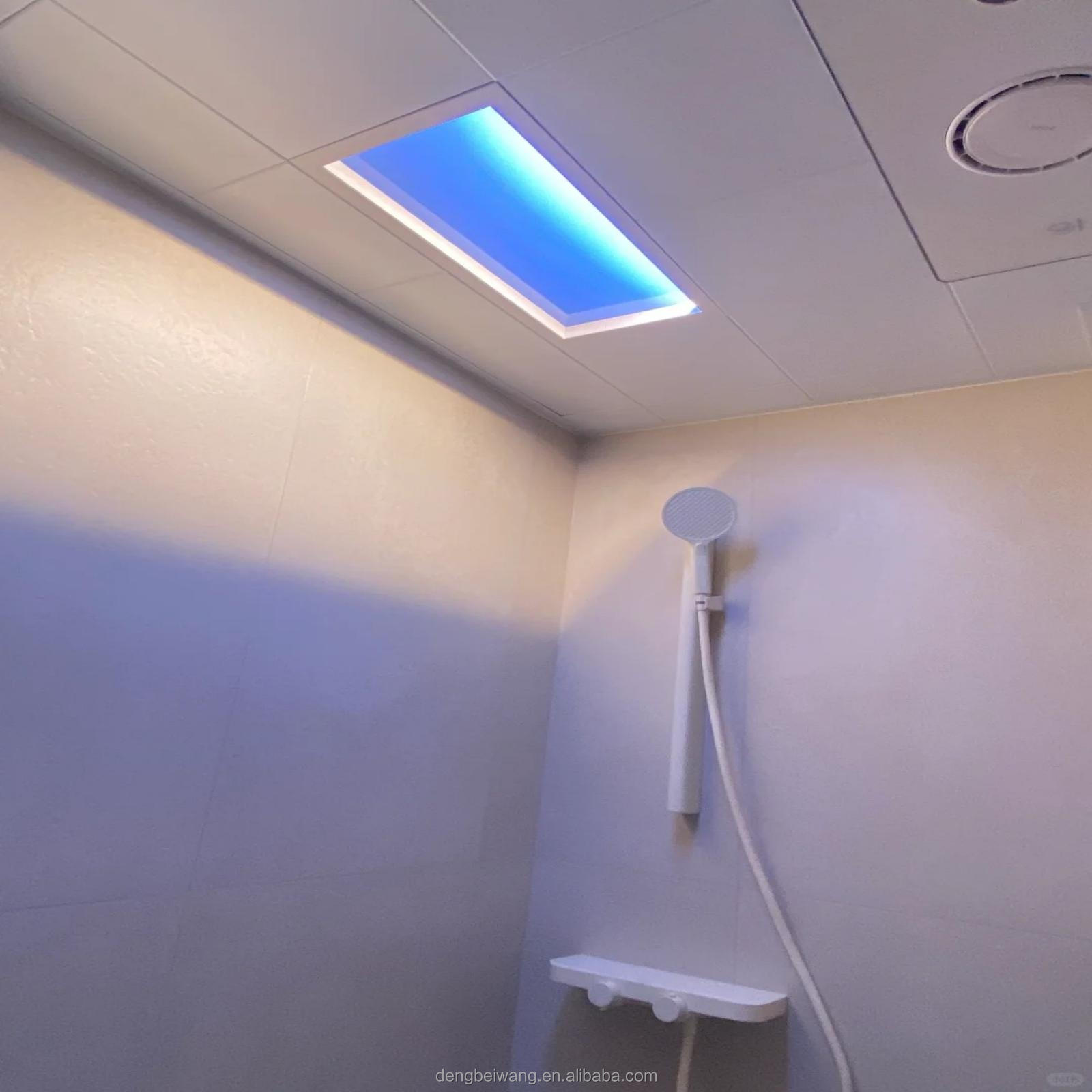 Windowless Basement Energy Saving Clear Sky Light Effect Artificial Sunlight Skylight LED Blue Sky Ceiling Panel Lighting