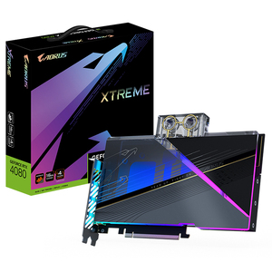 Carte graphique d'occasion GeForce RTX <span class=keywords><strong>4080</strong></span> 16 Go WATERFORCE WB avec 16 Go de mémoire GDDR6X 256 bits, prise en charge de l'overclocking, <span class=keywords><strong>GIGABYTE</strong></span> 16 Go d'occasion - Product Image 1