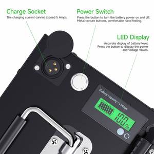แบตเตอรี่ลิเธียมไอออนแบบชาร์จไฟได้สำหรับจักรยานไฟฟ้า 48v 40ah พร้อมระบบจัดการแบตเตอรี่ 50A BMS และเครื่องชาร์จ 5A สำหรับระบบโซลาร์เซลล์บ้าน 1500w - Product Image 4