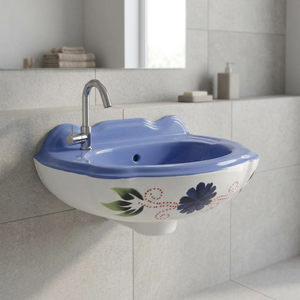 Cheap Price <b>Small</b> Size Salon Hair Washbasin Back Wall Wall-Mounted Modern Design Eco-Friendly Ceramic Full Hospital Villa - Product Image 5