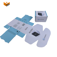 Boîte à montre pliable personnalisée avec logo imprimé, boîte cadeau rigide en carton pliable portable pour montre-bracelet