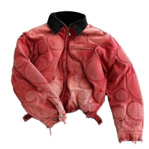 Veste d'hiver vintage pour homme 100% coton tissé denim enduit Service OEM Teintée épaisse respirante Veste écologique Fabricant - Product Image 4