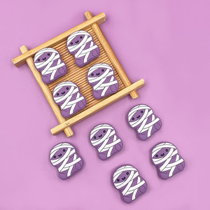 Accessoires de stylos perlés DIY pour enfants, perles en silicone à motifs d'animaux de dessin animé, vente en gros directe usine - Product Image 4