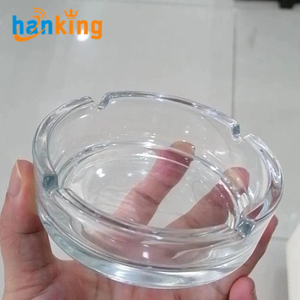 Cenicero Redondo de Vidrio de Alta Calidad Ehanking con Logotipo Personalizado, Ceniceros sin Plomo para el Hogar, Hoteles y Restaurantes - Product Image 3