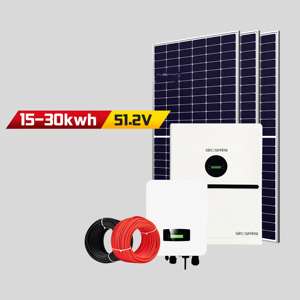 بطارية تخزين طاقة شمسية منزلية متكاملة قابلة للتكديس من نوع LiFePO4 بجهد 51.2 فولت وسعة 10 كيلوواط ساعة، 20 كيلوواط ساعة، 30، 40، 50 كيلوواط ساعة، عمر افتراضي 8000 دورة، ضمان 10 سنوات - Product Image 5