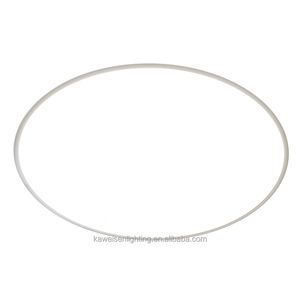 Cadre en bois rétro 50w diamètre 600mm led circulaire intégré lumière simple solide rond led plafonnier pour éclairage domestique chambre à coucher - Product Image 2