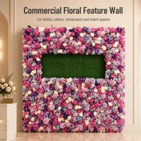 Mur d'hortensias artificiels violets, 1 pièce, décor de fleurs pour mariage, plantes de haute qualité, pour Restaurant, hôtel, fête familiale, noël