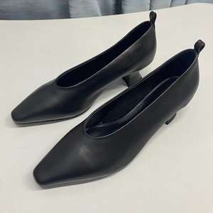 Zapatos Formales de Mujer 100% Cuero Vacuno de Primera Calidad, Plantilla de Piel de Oveja, Tacón de 5cm, Zapatos de Oficina para Reuniones de Negocios, Personalización de Logotipo de Fábrica - Product Image 3