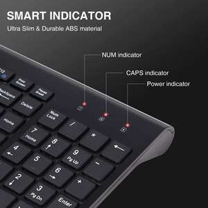 TASSO <span class=keywords><strong>ไร้</strong></span>เสียงรบกวนสลิม มินิ อัลตร้า ทินชุด<span class=keywords><strong>คีย์บอร์ด</strong></span><span class=keywords><strong>ไร้</strong></span><span class=keywords><strong>สาย</strong></span>ขนาดเต็ม 1600 DPI รองรับหลายอุปกรณ์แป้นตัวเลขสำหรับเดินทางในสำนักงาน - Product Image 2