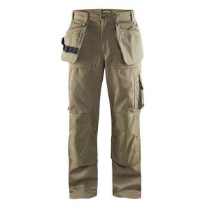 Blaklader กางเกงช่างฝีมือ153018602400C60พร้อมตะเข็บสามเข็มกางเกงทำงาน7330509199244สีกากี - Product Image 1