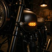 Luz Intermitente LED con Certificación E Mark E8, Impermeable IP65, Tornillo M8, 12V 1W, Universal para Motocicleta