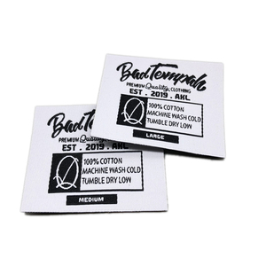 <strong>Iron</strong> <strong>on</strong> Straight Cut Woven <strong>Labels</strong> Size <strong>Label</strong> Garment Tagsfor <strong>Clothing</strong> - Product Image 4