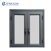 Ventana de aluminio de doble acristalamiento y ventanas de aleación de aluminio a prueba de viento